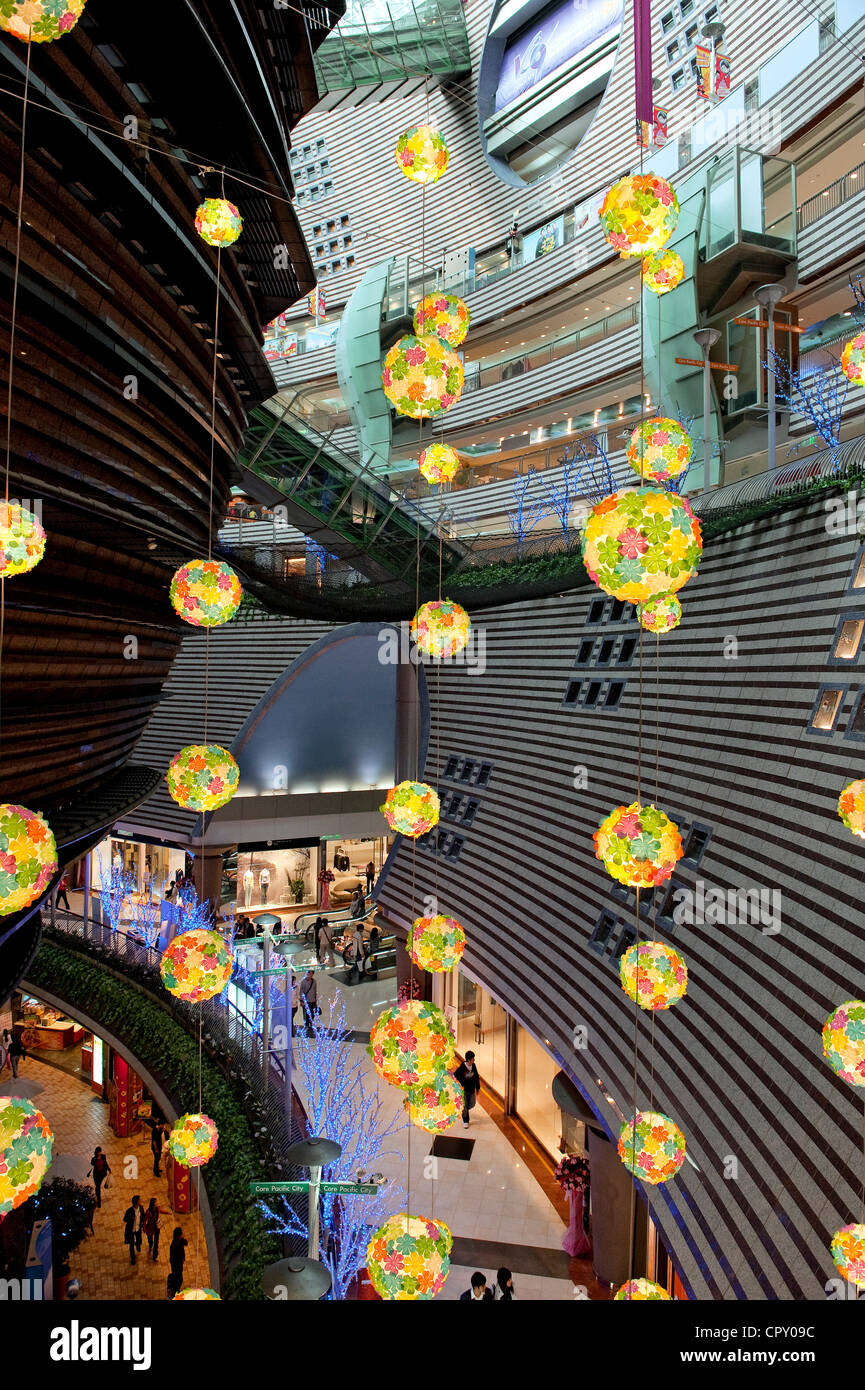 Taiwan, Taipei, Centre Commercial Pacific Centre Ville par l'architecte Jon Jerde Banque D'Images