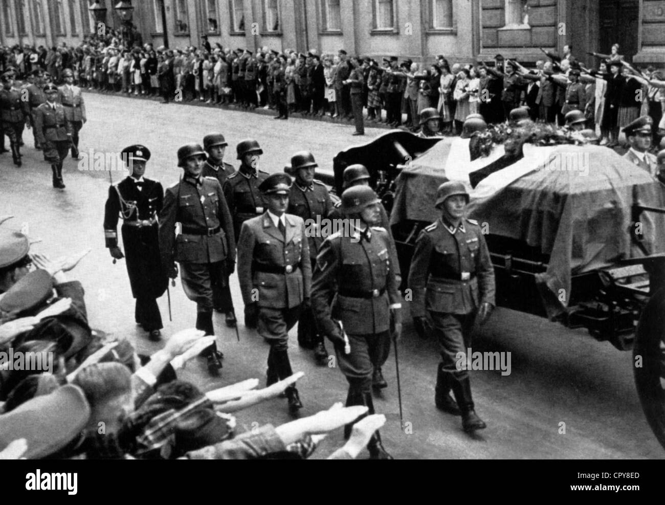 Heydrich, Reinhard, 7.3.1904 - 4.6.1942, fonctionnaire allemand nazi, ses funérailles, Berlin, 9.6.1942, Banque D'Images