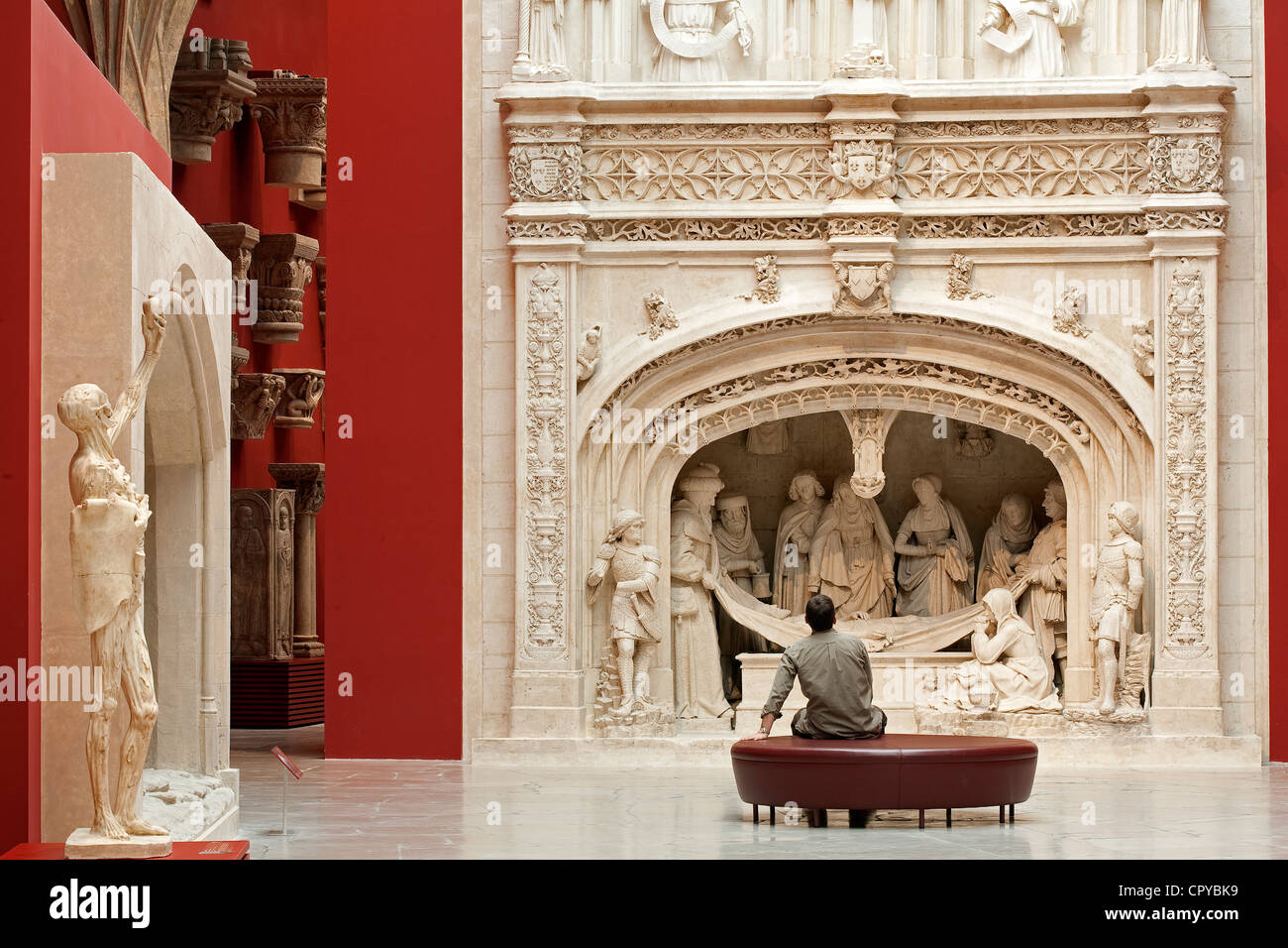 France, Paris, Palais de Chaillot, Cité de l'architecture et du Patrimoine Cité de l'architecture et patrimoine), galerie des moulages, Banque D'Images