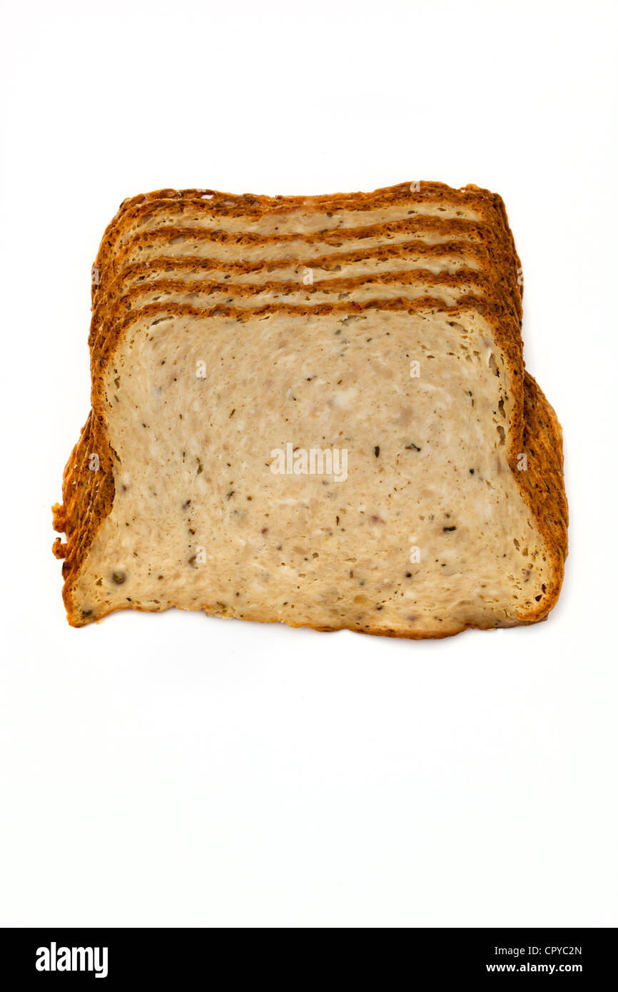 Tranches de pain de viande Banque D'Images