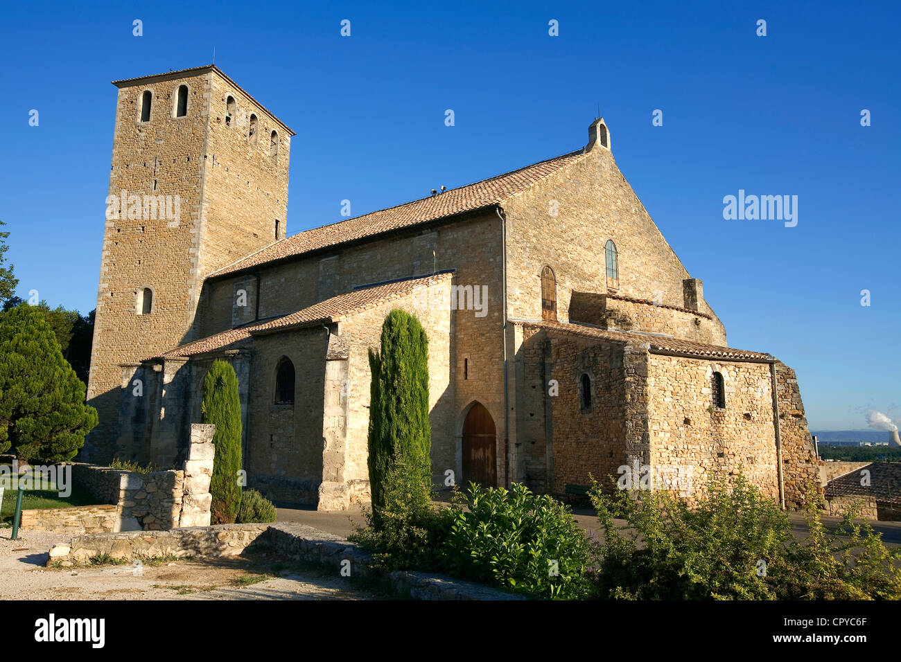 La France, Vaucluse, Bollene, collégiale Saint Martin, 10e siècle, reconstruite 12e, 16e, 17e siècles Banque D'Images