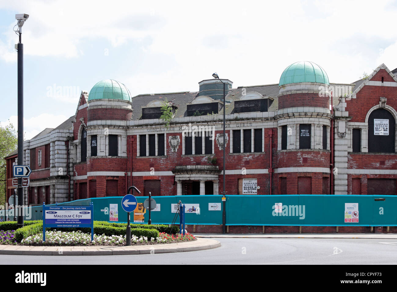 L'ancien Doncaster High School for Girls ou Filles Grammar School, Doncaster Banque D'Images