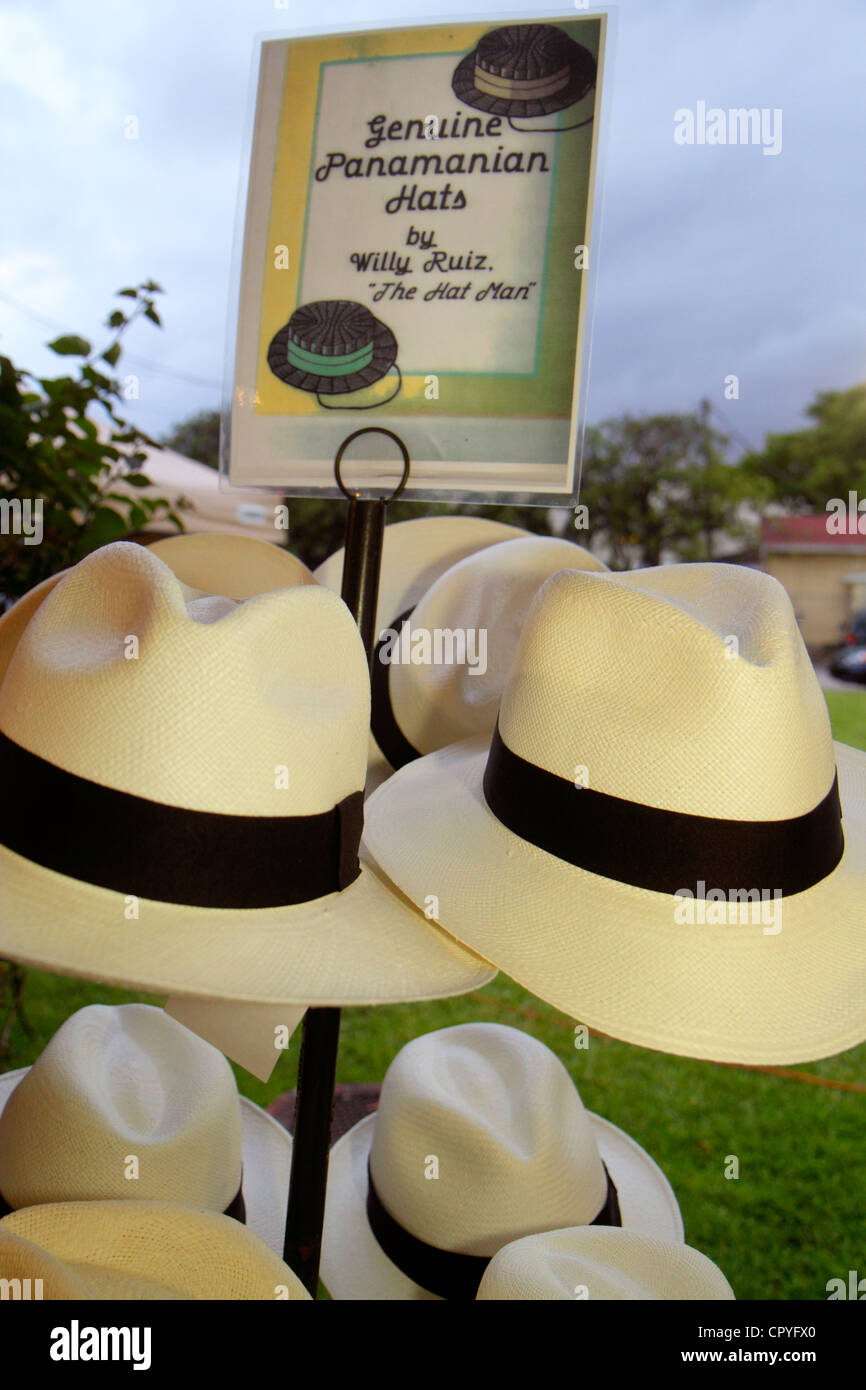 Panamanian panama hats Banque de photographies et d'images à haute  résolution - Alamy
