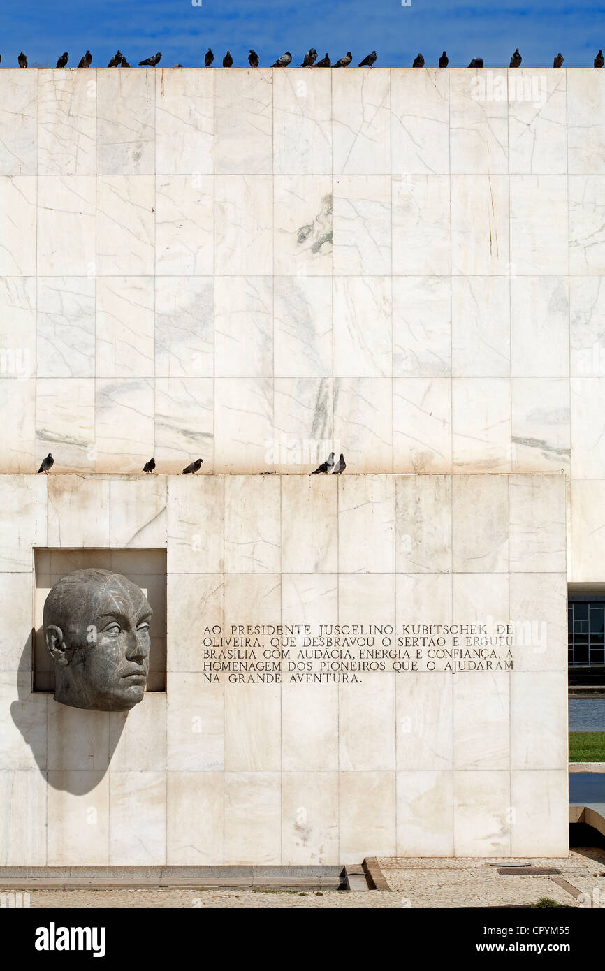 Brésil, Brasilia, inscrite au Patrimoine Mondial de l'UNESCO, à la mémoire de Juscelino Kubitschek, par l'architecte Oscar Niemeyer Banque D'Images