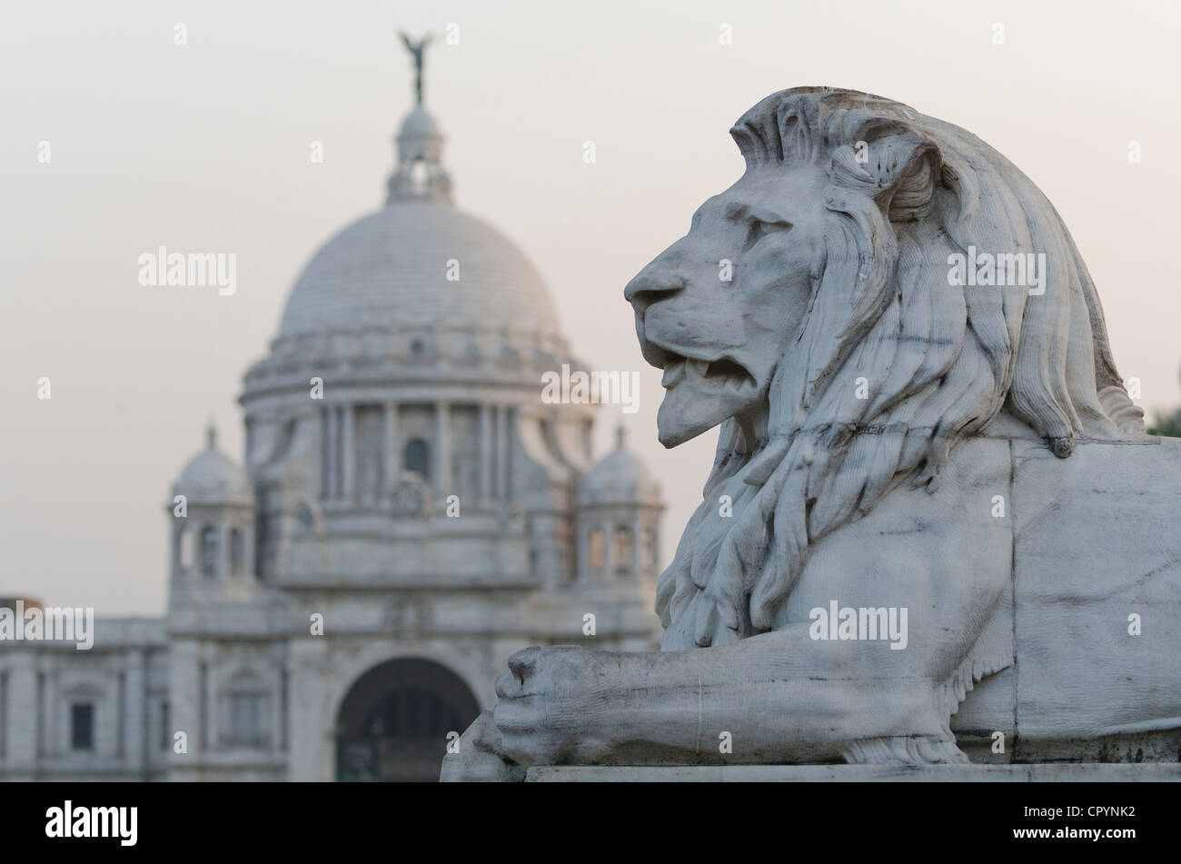 Queen Victoria Memorial, Calcutta, West Bengal, India Banque D'Images