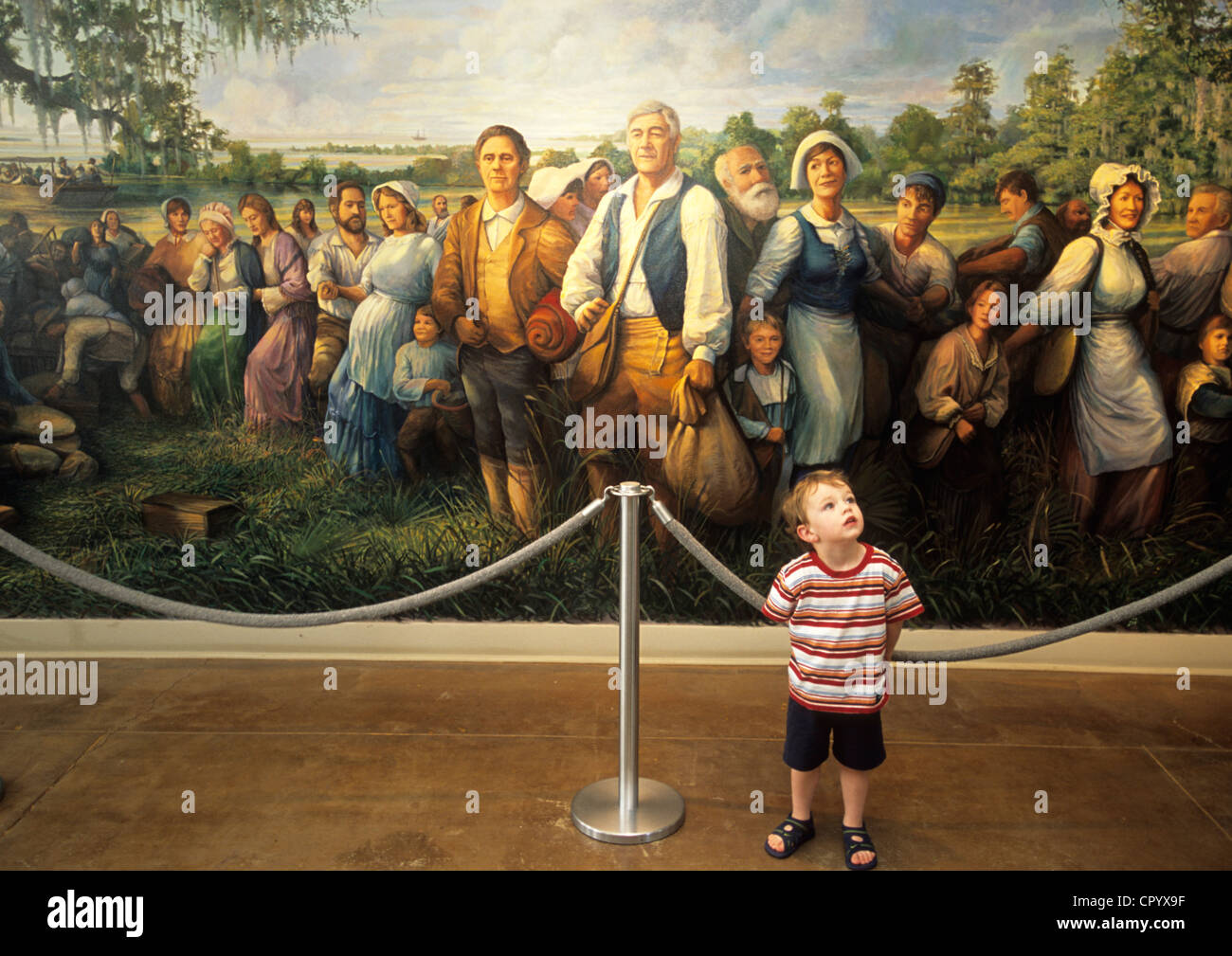 Etats-unis, Louisiane, St Martinville, Mémorial Acadien Banque D'Images