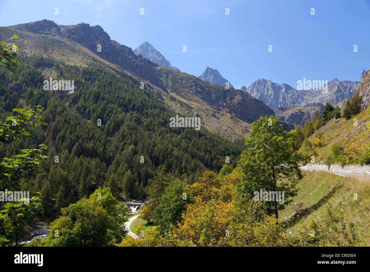Valle vallée du Pô, province de Coni, Piémont, Italie, Europe Banque D'Images