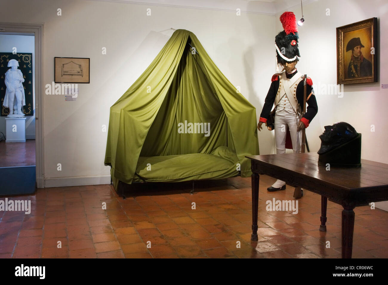 Musée de Caillou, Napoléon's Last AC / le dernier siège, Napoléon musée sur la bataille de Waterloo à Vieux-Genappe, Belgique Banque D'Images
