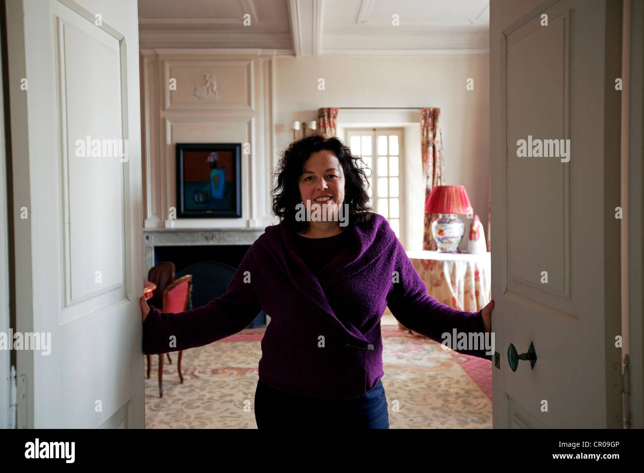 La France, Vaucluse, Luberon, Ménerbes, Gwen Strauss, directeur de la Maison de Dora Maar, maison achetée par Picasso pour son amant Banque D'Images