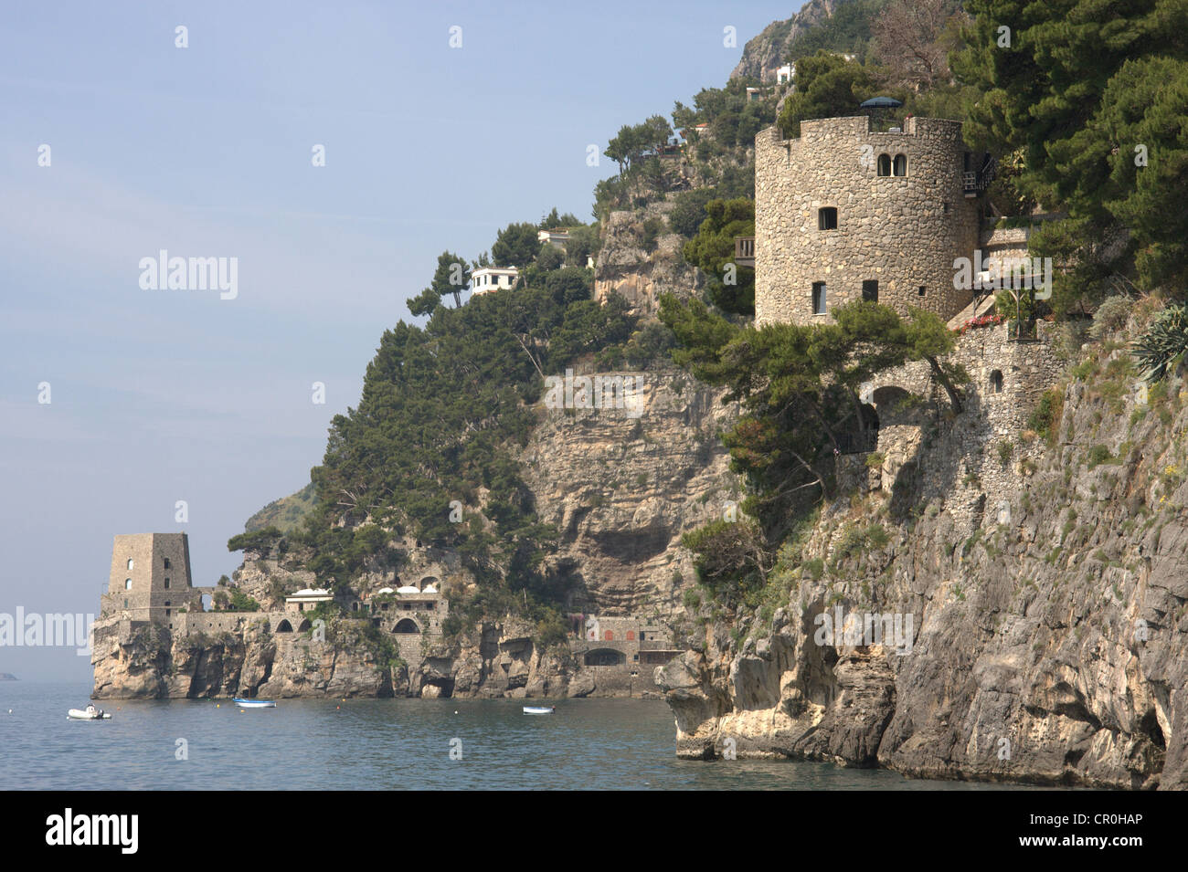 Côte d'Amalfi à Positano, Italie Banque D'Images