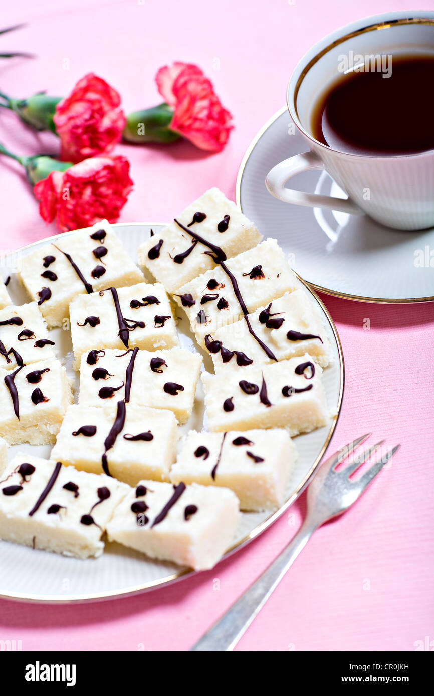 Chocolat cocos Domino Banque D'Images