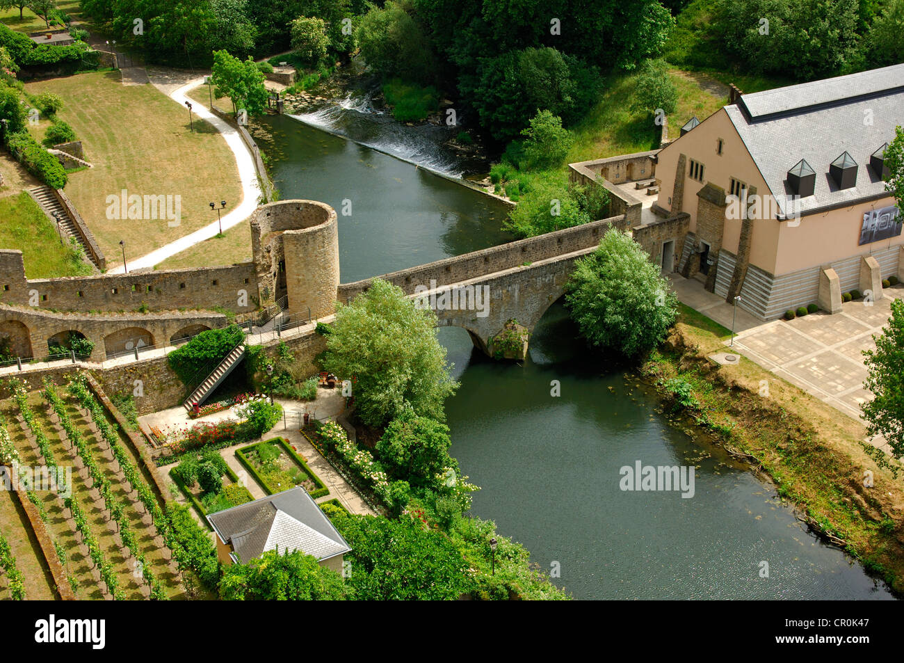 Stierchen-Bruecke pont sur Alzette, Luxembourg, Europe Banque D'Images