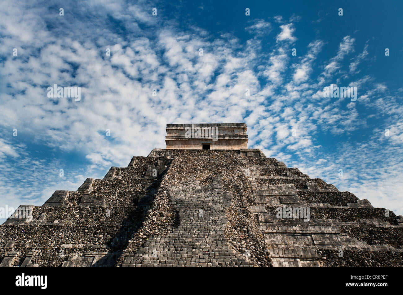 Le Mexique, du Yucatan, Chichen Itza, pyramide Maya Banque D'Images