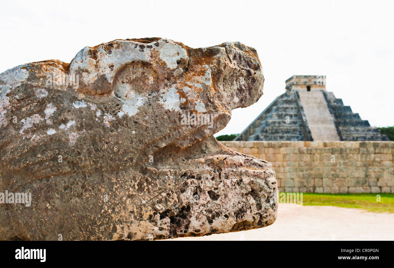 Le Mexique, du Yucatan, Chichen Itza, les ruines mayas Banque D'Images