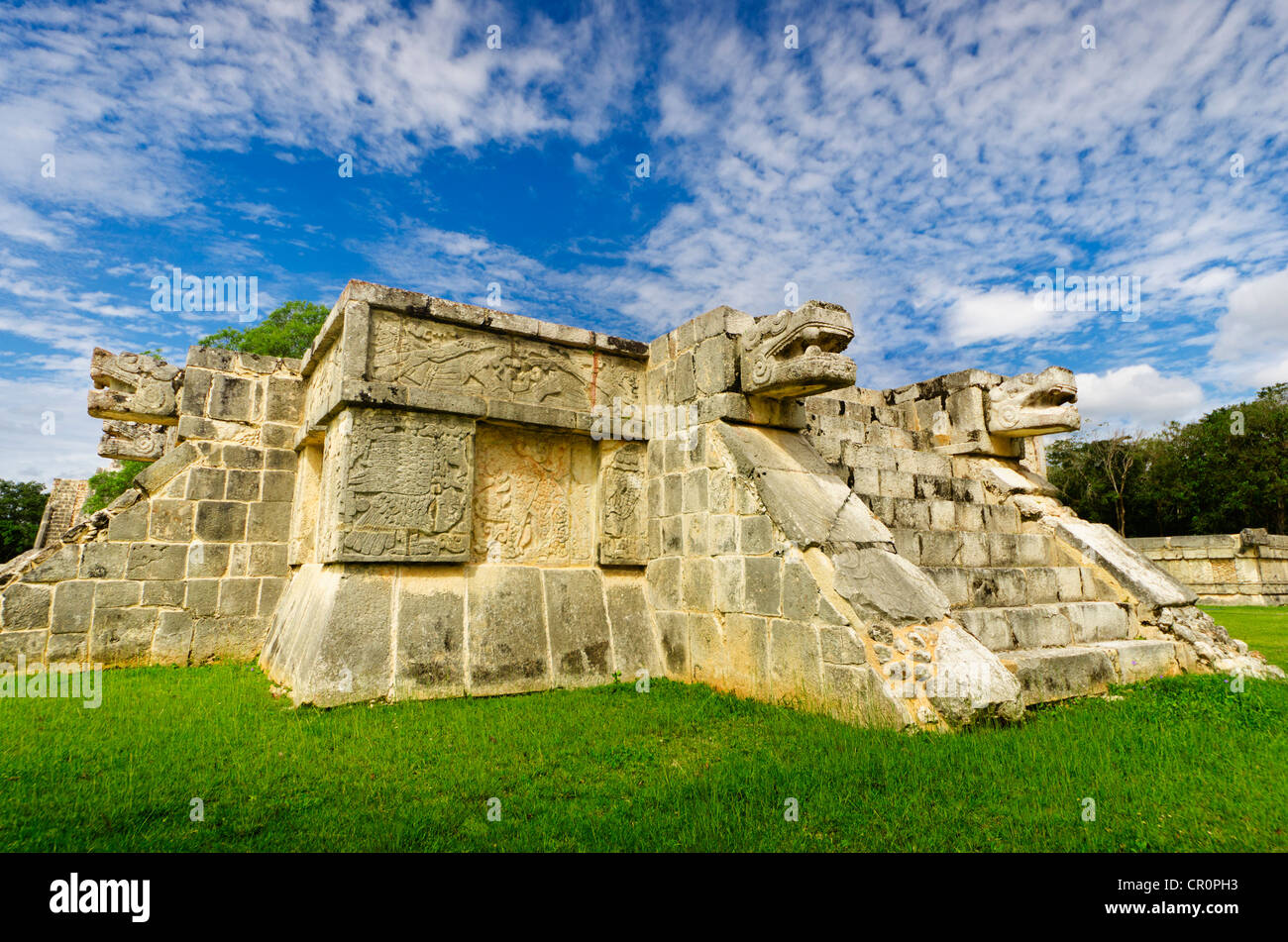 Le Mexique, du Yucatan, Chichen Itza, pyramide Maya Banque D'Images
