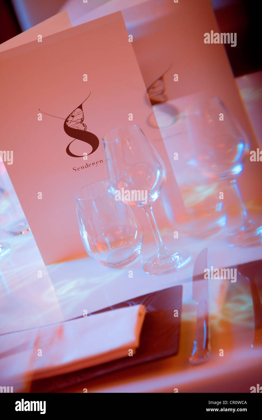 France, Paris, restaurant gastronomique Senderens anciennement Lucas Carton Banque D'Images