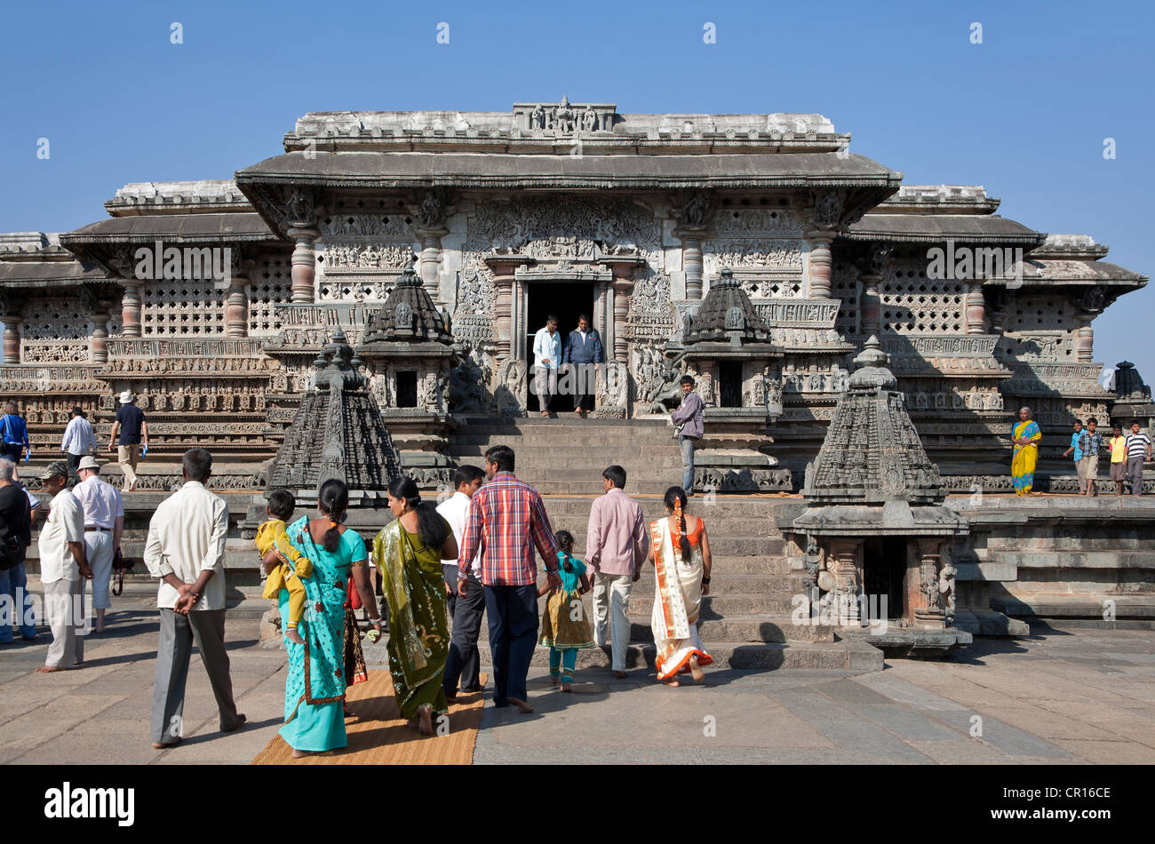 Temple Chennakeshava. Belur. Karnataka. L'Inde Banque D'Images