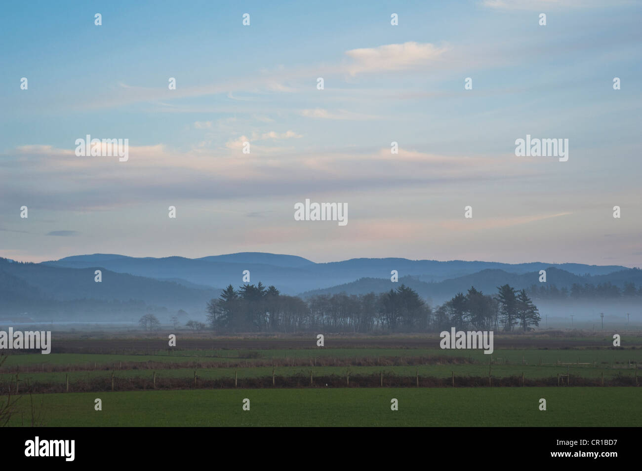 États-unis, Californie, Comté de Del Norte, paysage rural Banque D'Images