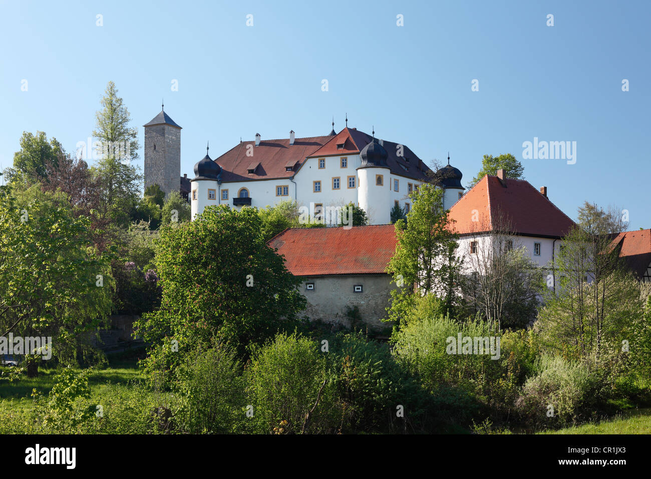Unteraufsess Aufsess, château, petite Suisse, Haute-Franconie, Franconia, Bavaria, Germany, Europe, PublicGround Banque D'Images