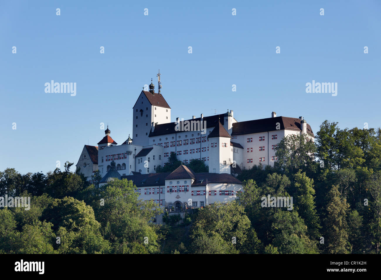 Schloss Hohenaschau Château, Aschau dans la région de Chiemgau, Haute-Bavière, Bavière, Allemagne, Europe, PublicGround Banque D'Images
