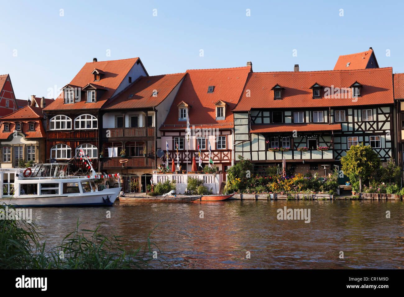 La petite Venise, Regnitz, Bamberg, Haute-Franconie, Franconia, Bavaria, Germany, Europe, PublicGround Banque D'Images