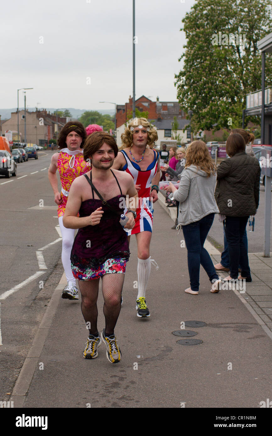 Ashgate Hospice charité drag race Banque D'Images