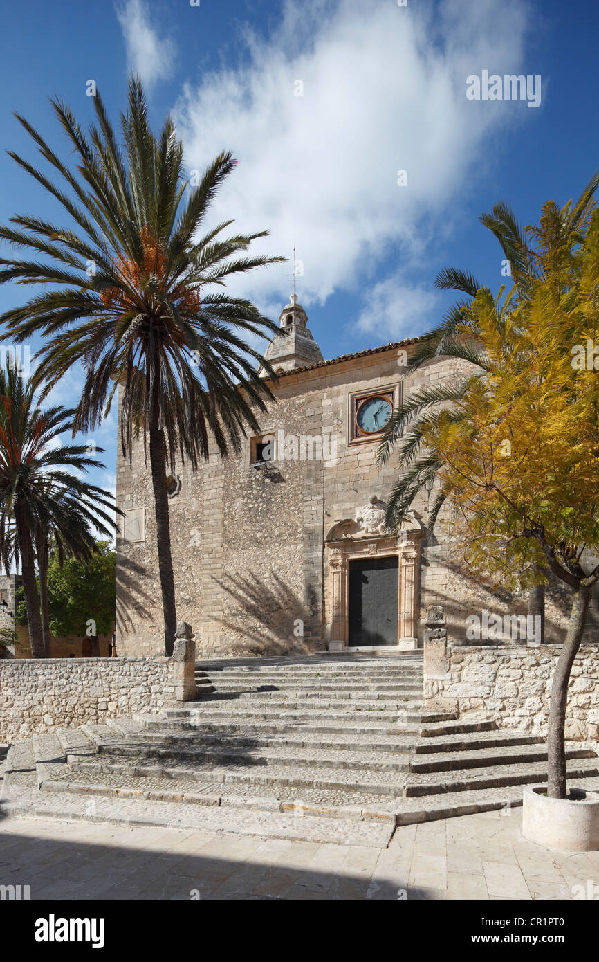 Église de Sant Bartomeu, Montuiri, Majorque, Îles Baléares, Espagne, Europe Banque D'Images