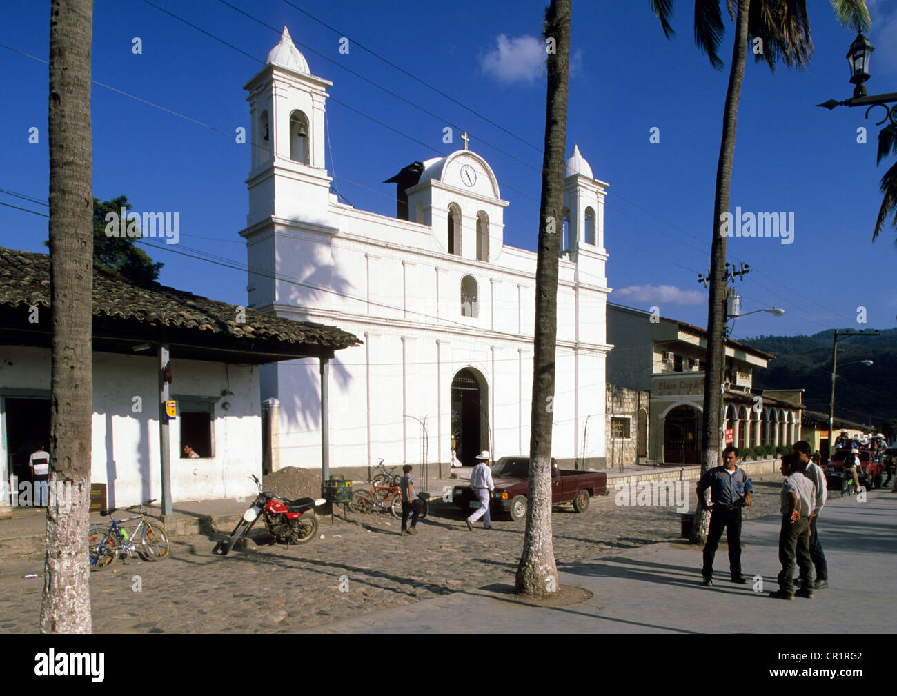 Le Honduras, Copan, le village de Copan, l'église Banque D'Images