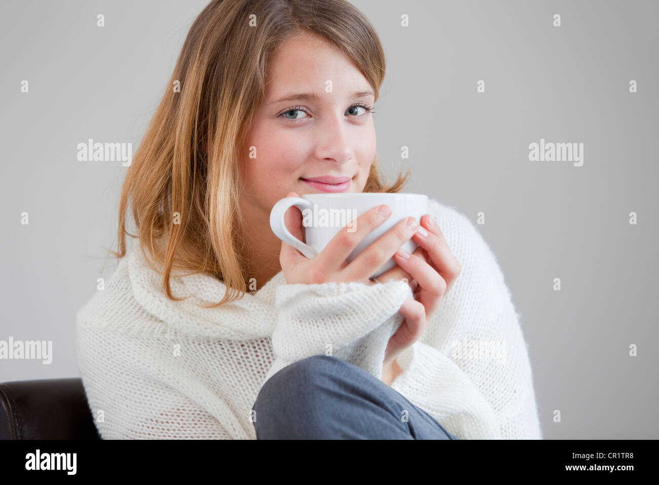 Smiling woman Banque D'Images