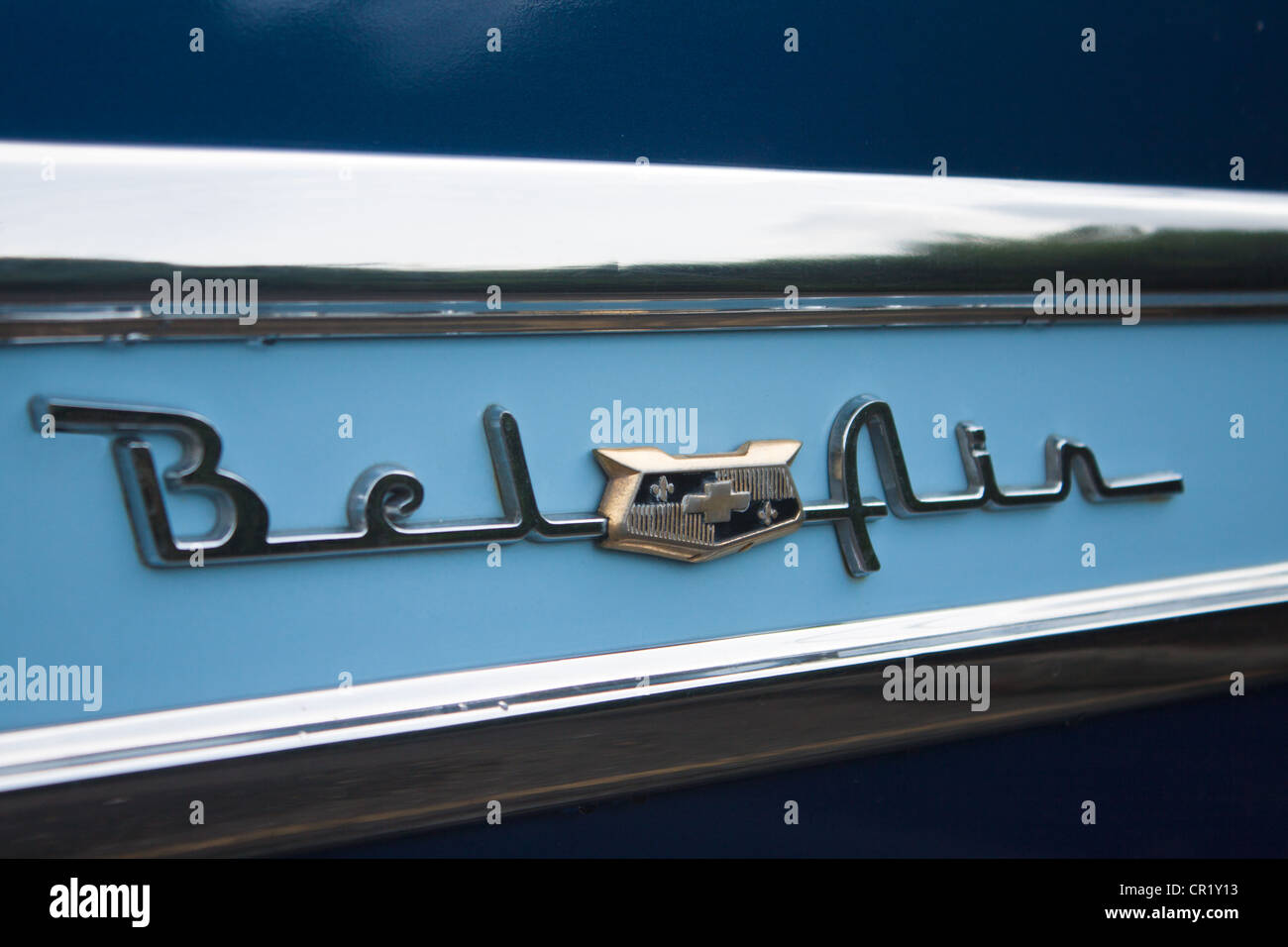 L'emblème de voiture Chevrolet Bel-Air Banque D'Images