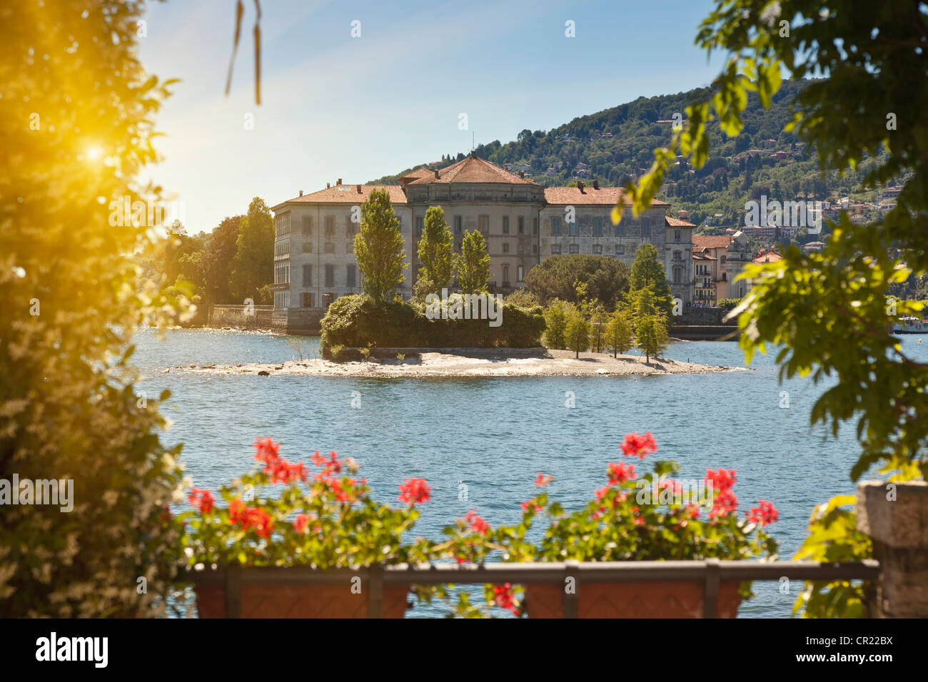 Château construit sur l'île Banque D'Images