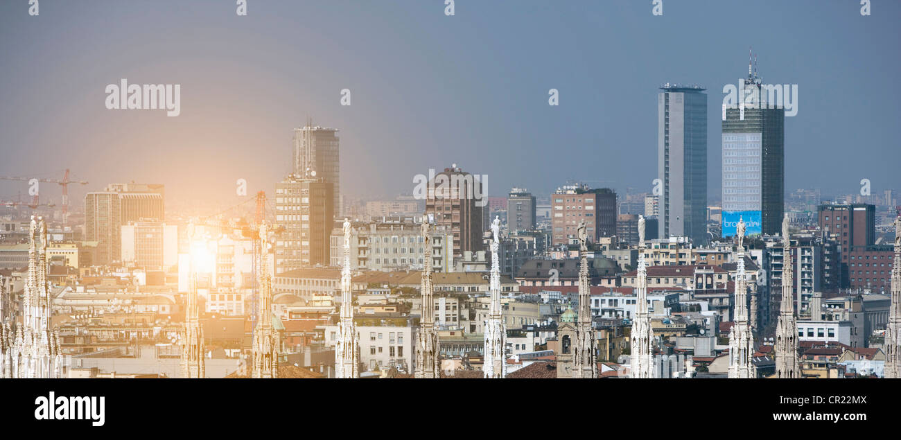 Vue aérienne de cityscape Banque D'Images