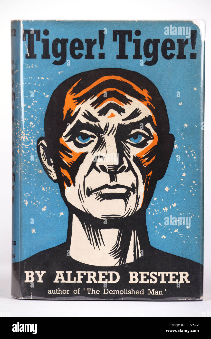 Couverture de livre Tiger Tiger par Alfred Bester classique de science-fiction The Stars My Destination Banque D'Images
