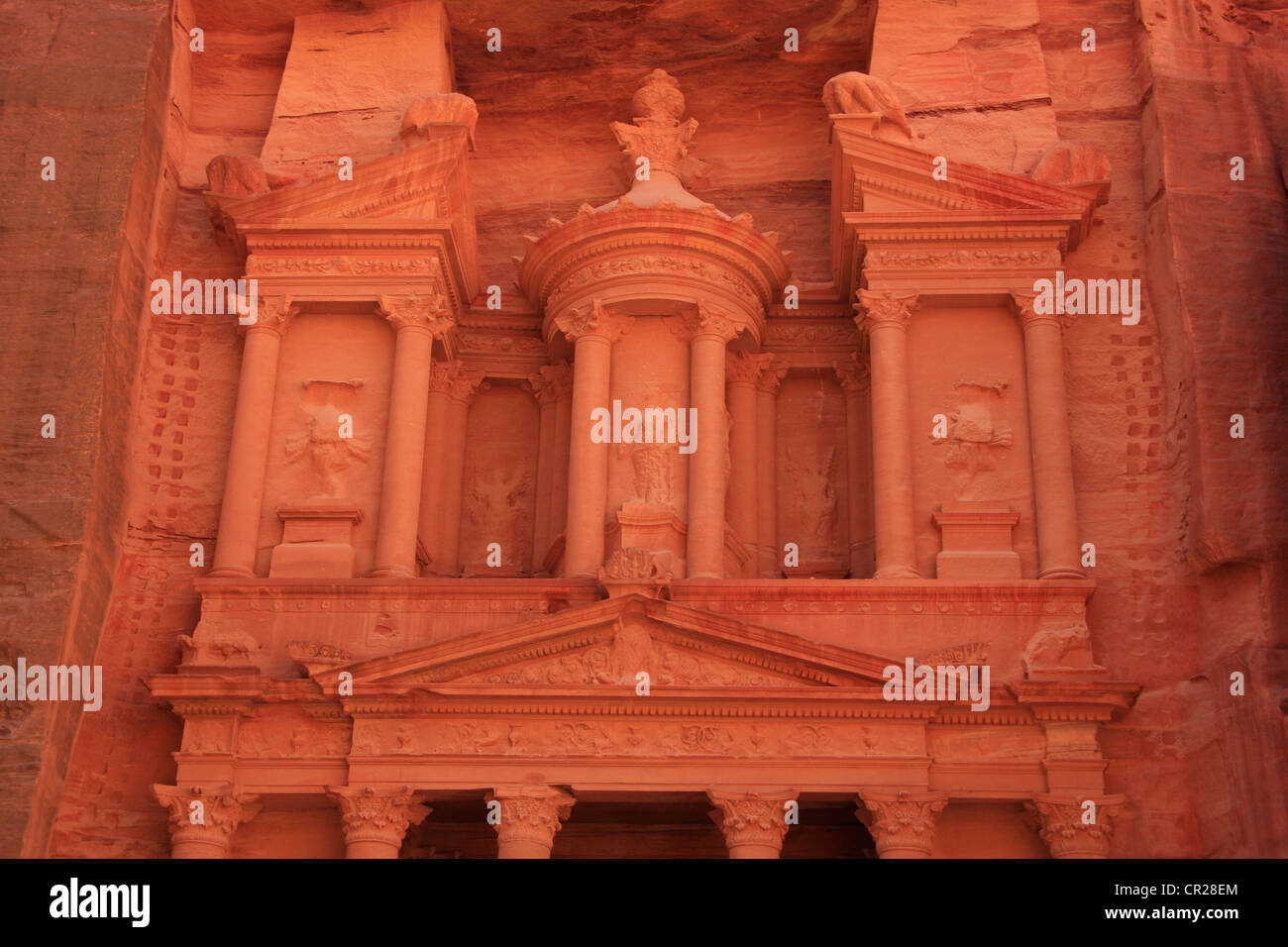 Le CONSEIL DU TRÉSOR, PETRA, JORDANIE, Moyen-orient Banque D'Images