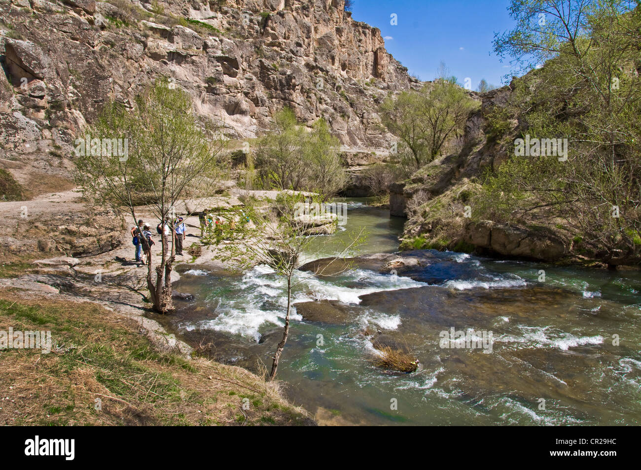 Trekking dans le canyon d'Ihlara - Cappadoce, Turquie Banque D'Images