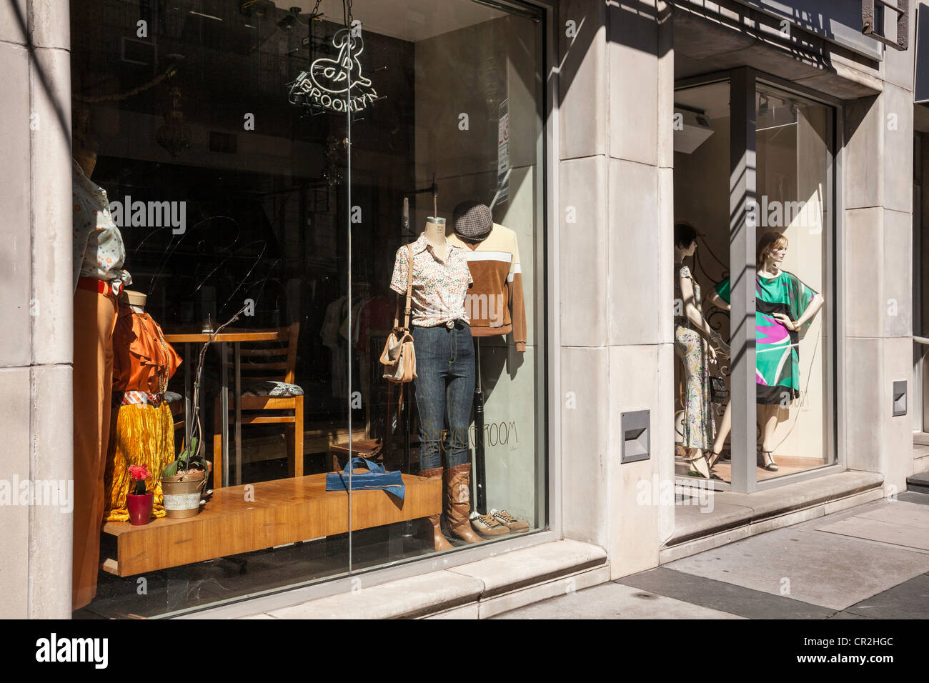 Boutique de vêtements de la rue Orchard , windows Banque D'Images