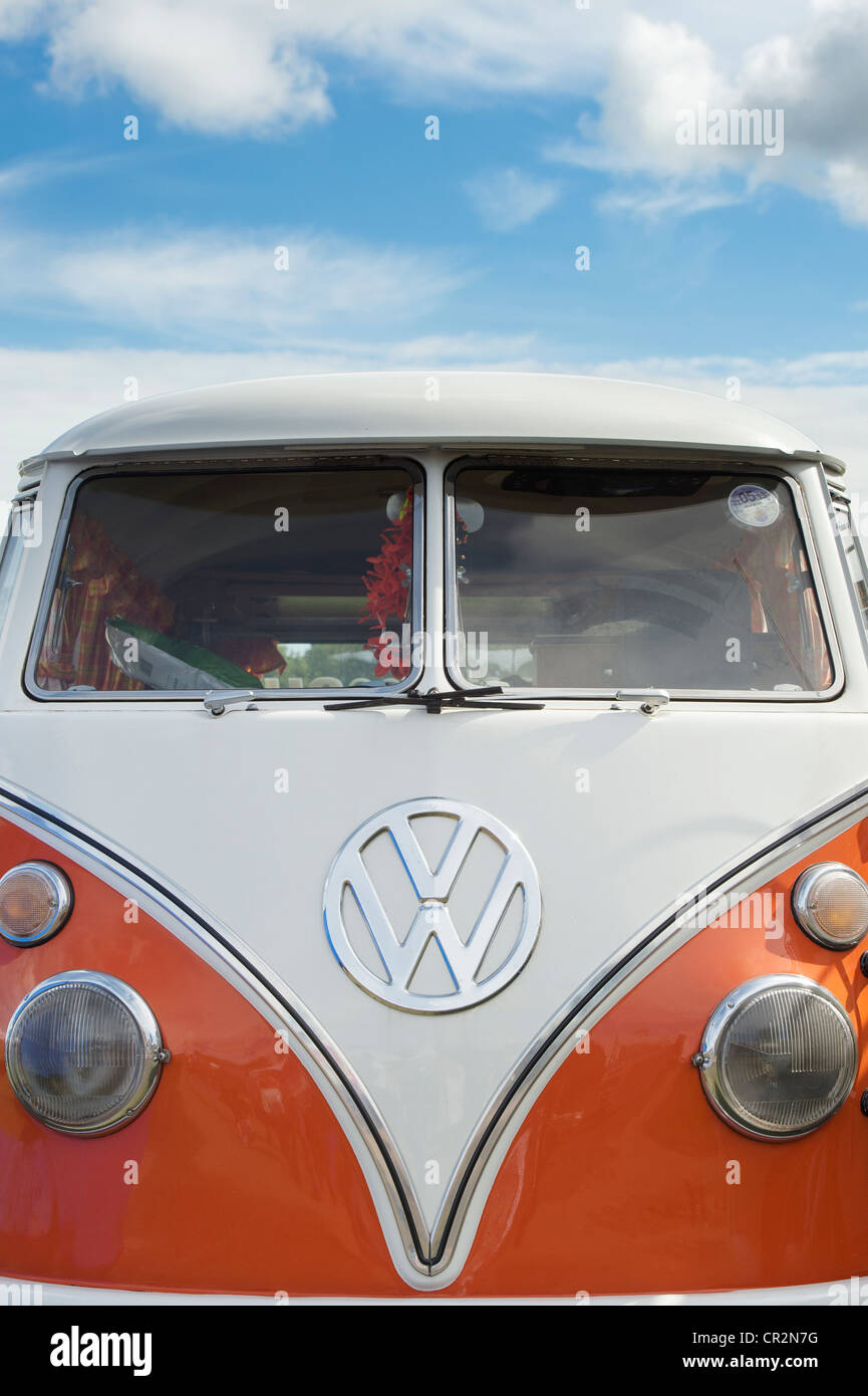 Volkswagen VW camper van, écran divisé Banque D'Images