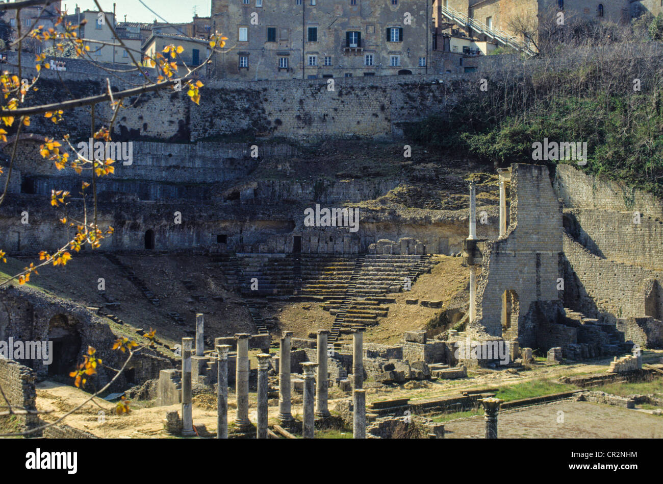 Europe Italie Province de Pise Volterra Volterra, la Roma Theatre Banque D'Images