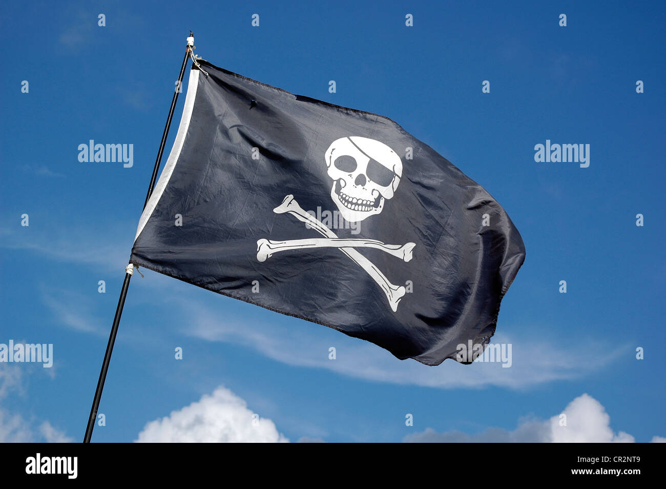 Le Jolly Roger ' ' de haut vol Banque D'Images