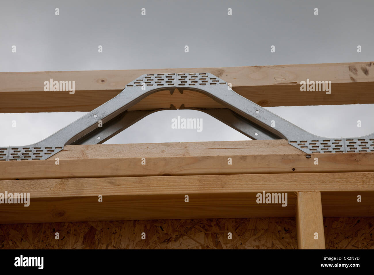 Les systèmes Wolf WS 200 Easi-joist Colemans Hill Farm Ecobuild Mickleton UK Banque D'Images