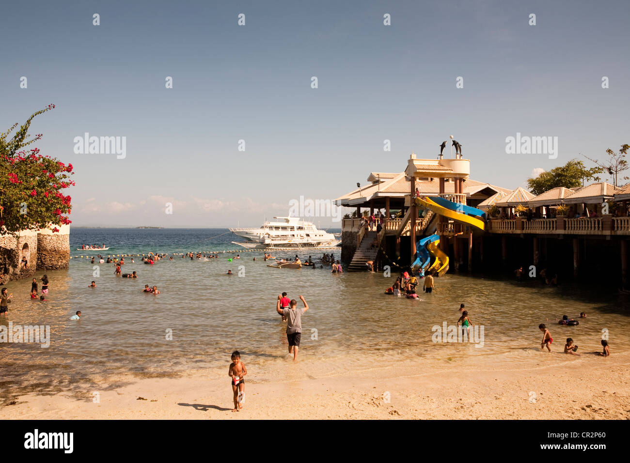 Mactan Island Blue Reef Resort. Lapu-Lapu City, Metro Cebu, Mactan Island, Visayas, Philippines. Banque D'Images