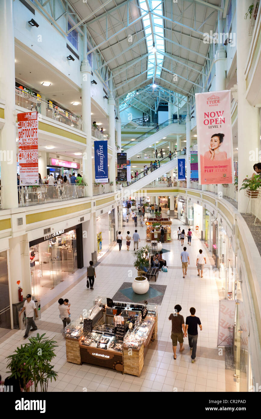 Ayala Center Cebu shopping mall, partie de Cebu Business Park. La ville de Cebu, Cebu, Visayas, Philippines. Banque D'Images
