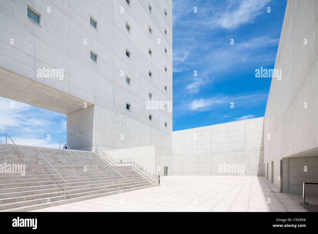 Grenade Espagne Andalousie Musée de ma mémoire andalouse par Alberto Campo Baeza. Coourtyard entrée : accès au patio. Banque D'Images