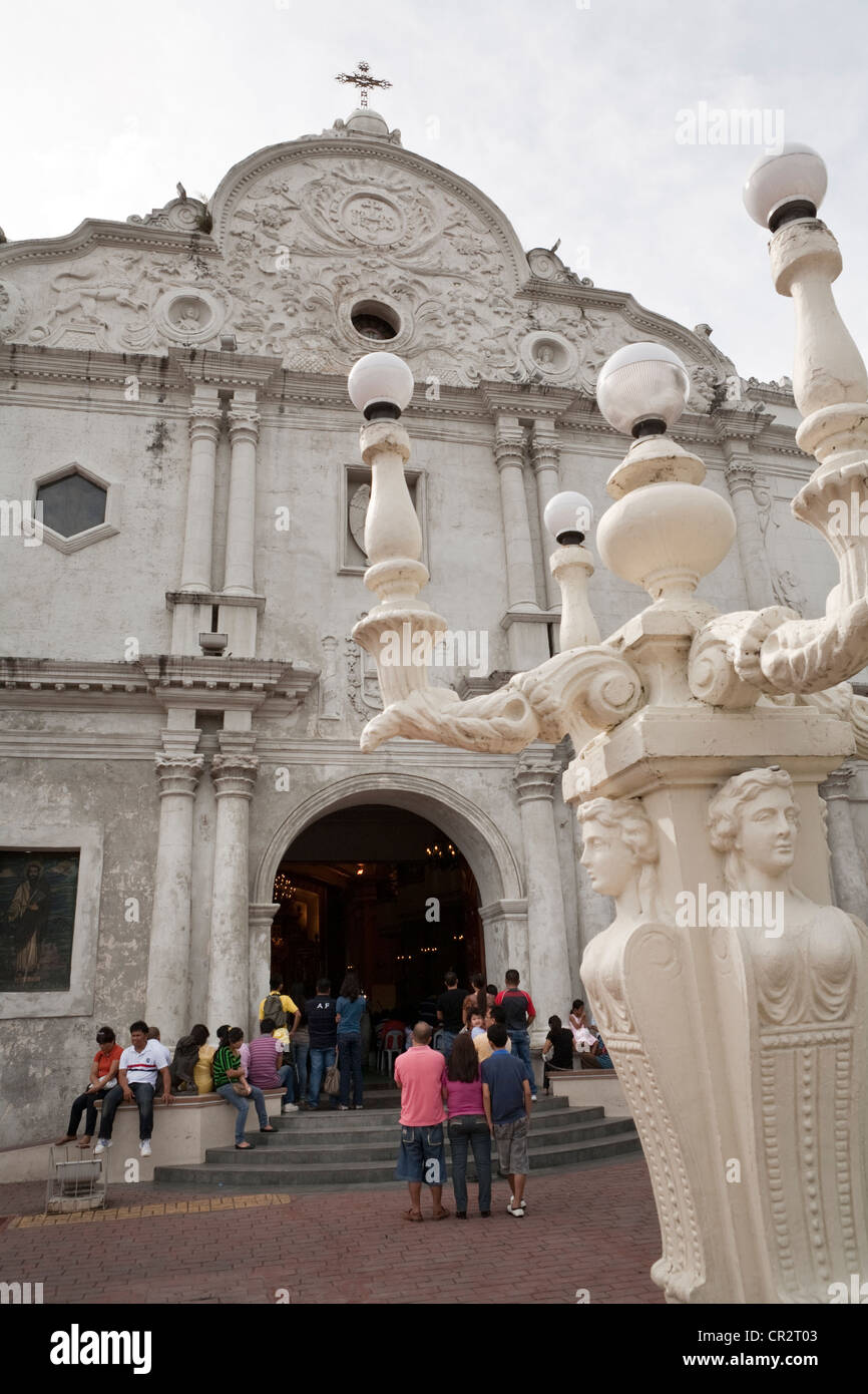 Cathédrale de Cebu, Cebu aka Cathédrale église paroissiale. La ville de Cebu, Cebu, Visayas, Philippines. Banque D'Images