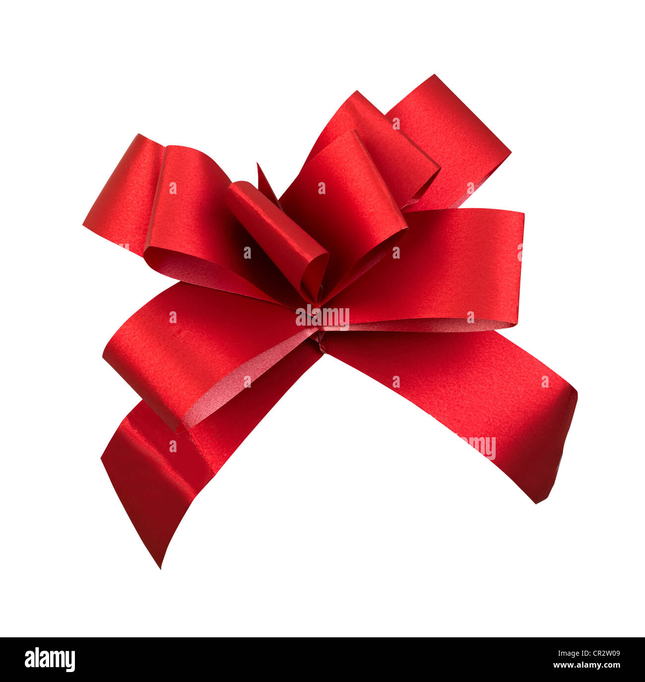 Ruban cadeau rouge, Iisolated clipping path Banque D'Images