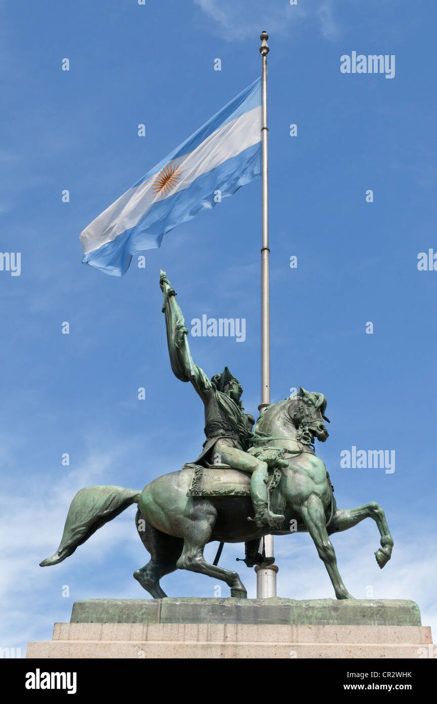 Monument du Général Belgrano, Plaza de Mayo, Buenos Aires Banque D'Images