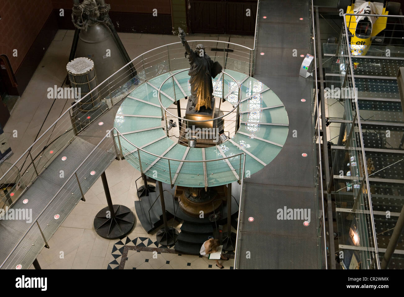 France, Paris, Musée des Arts et Métiers (CNAM), Statue de la liberté sur l'échelle de 1/16ème fabriqué par Bartholdi en 1875 Banque D'Images