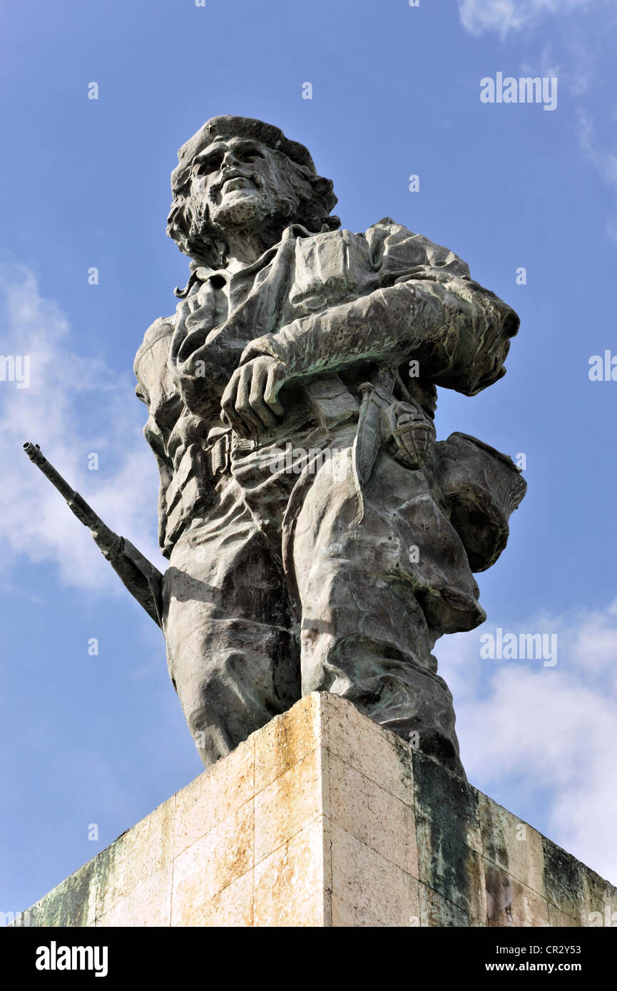 Monument à Ernesto Che Guevara, 6 mètre de haut statue en bronze, Santa Clara, Cuba, Antilles, Caraïbes, Amérique Centrale Banque D'Images