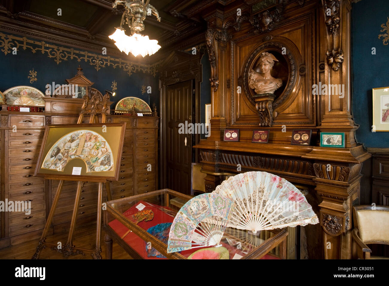 France, Paris, musée de l'éventail Banque D'Images