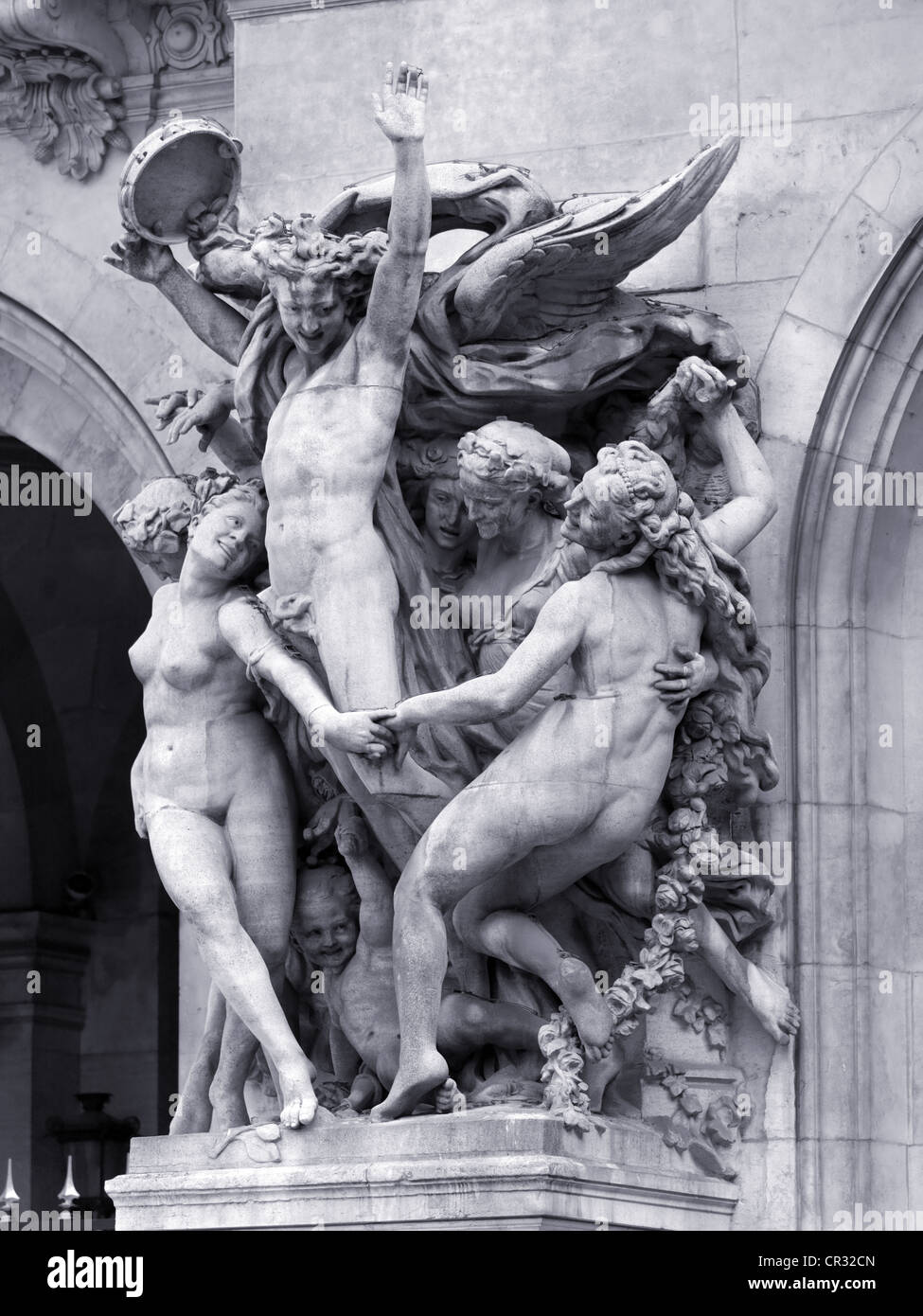 France Opéra de Paris Statue détail l'entrée du bâtiment avant Banque D'Images